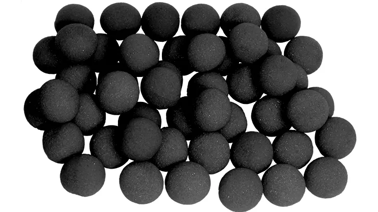 1.5 inch Regular Sponge Balls (Black) Bag of 50 from Magic