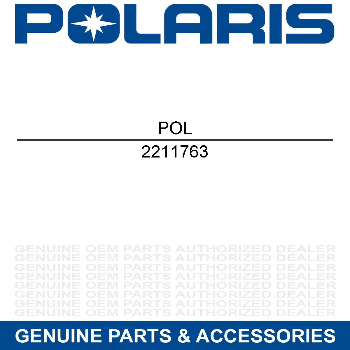 2211763 Polaris SVCE-BAG,BOOT