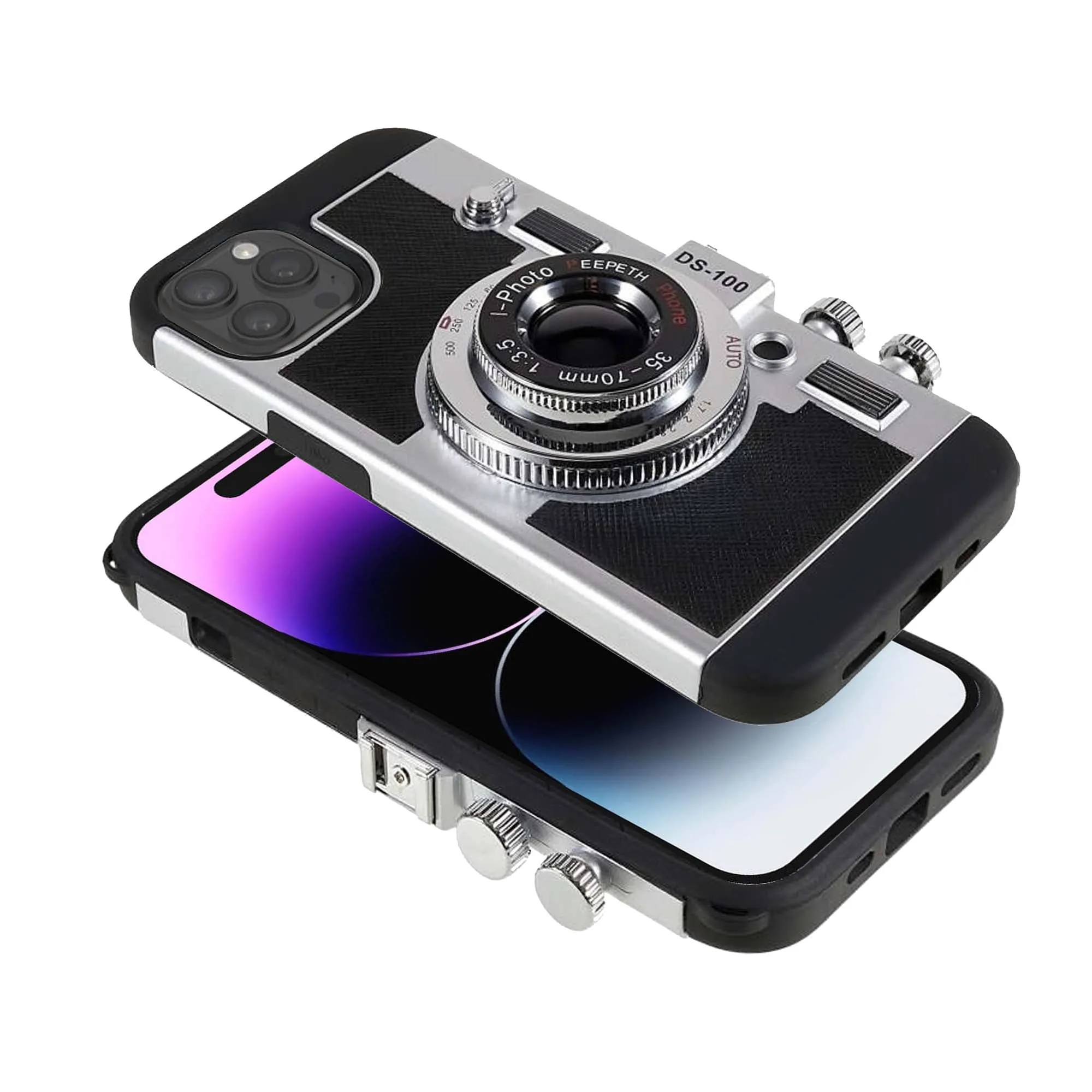 3D Camera lanyard Back Cover For Apple iPhone 14 Pro Max