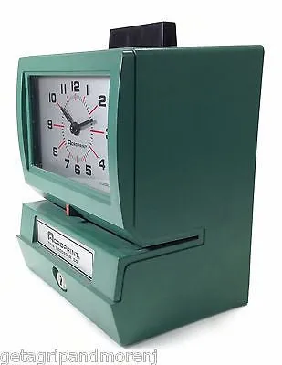 ACROPRINT Model 125 Duty Analog Automatic Print Time Clock w/ extra Ribbon