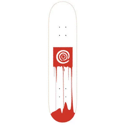 Action Village Box Drip Skateboard Deck 7.5" - White - Blemished