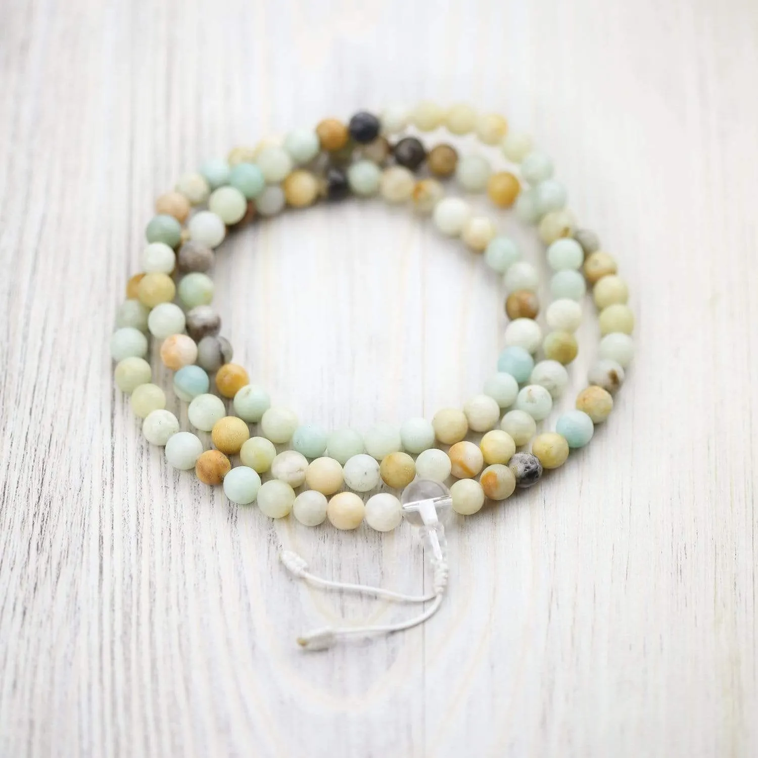 Amazonite Tranquility Mala & Bracelet Set