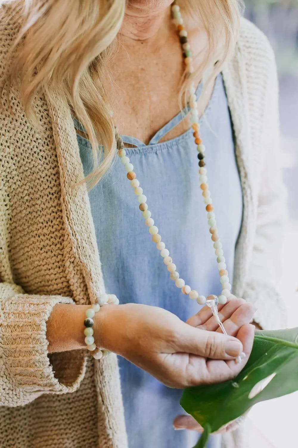 Amazonite Tranquility Wrist Mala