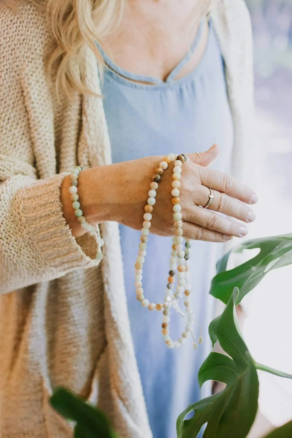 Amazonite Tranquility Wrist Mala