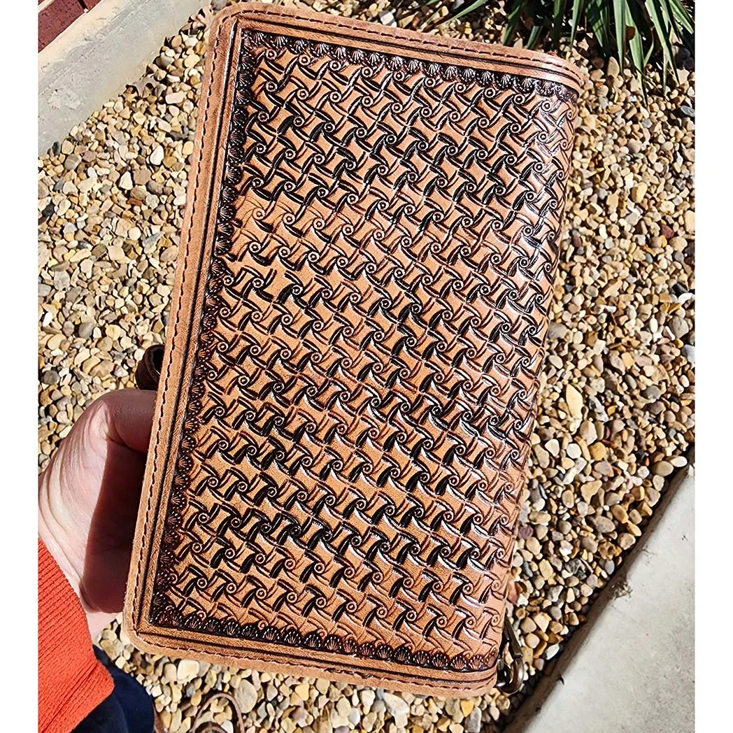 American Darling Aztec Blanket & Tooled Leather Wallet