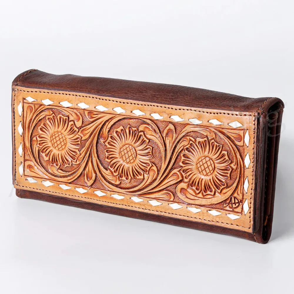 American Darling Tooled Buckstitched Clutch