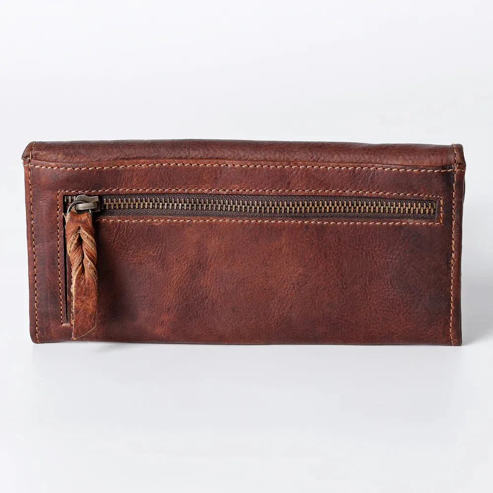 American Darling Tooled Buckstitched Clutch