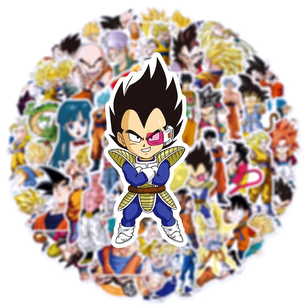 Anime Son Goku Dragon Ball Stickers: Super Saiyan Coolness