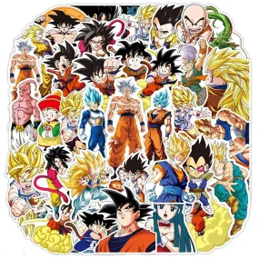 Anime Son Goku Dragon Ball Stickers: Super Saiyan Coolness