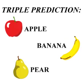 Apple, Banana, Pear