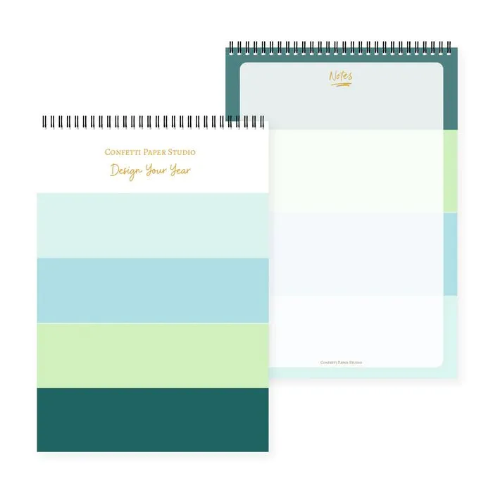 Aqua Stripe Notepad