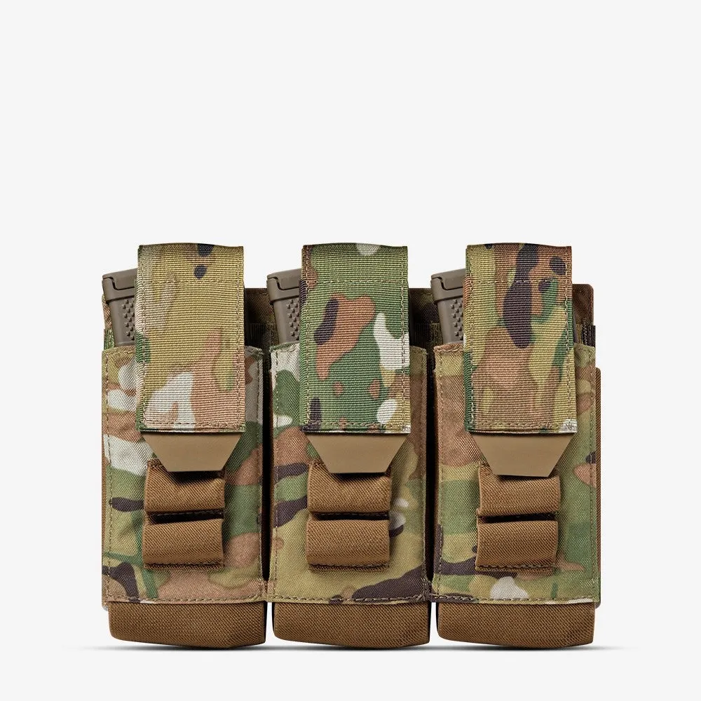 AR500 Armor Multi-Caliber Rifle Magazine Triple Pouch