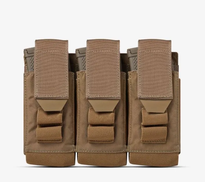 AR500 Armor Multi-Caliber Rifle Magazine Triple Pouch