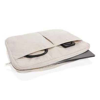 AWARE™ recycled cotton 15.6 inch laptop sleeve