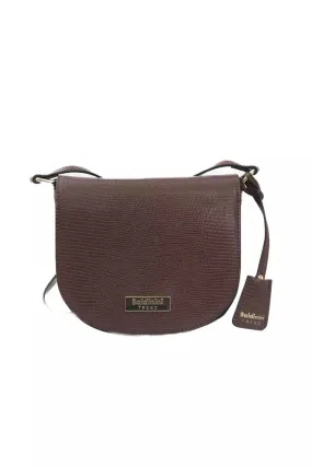 Baldinini Trend Chic Brown Crossbody Elegance with Golden Women's Accents