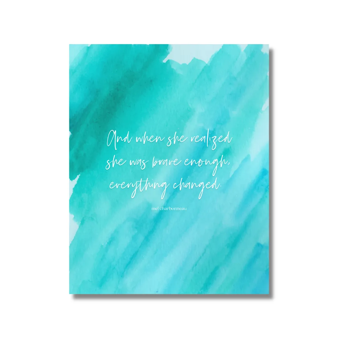 Believe Watercolor Print