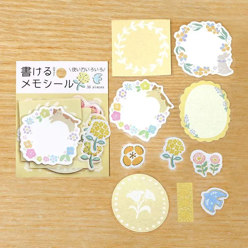 BGM Foil Stamping Memo Seal: Flower Weather - Yellow