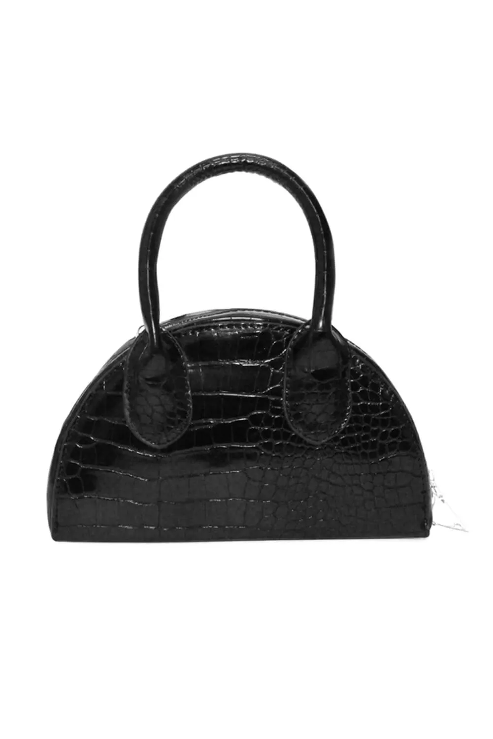 Black Croc Tiny Bag