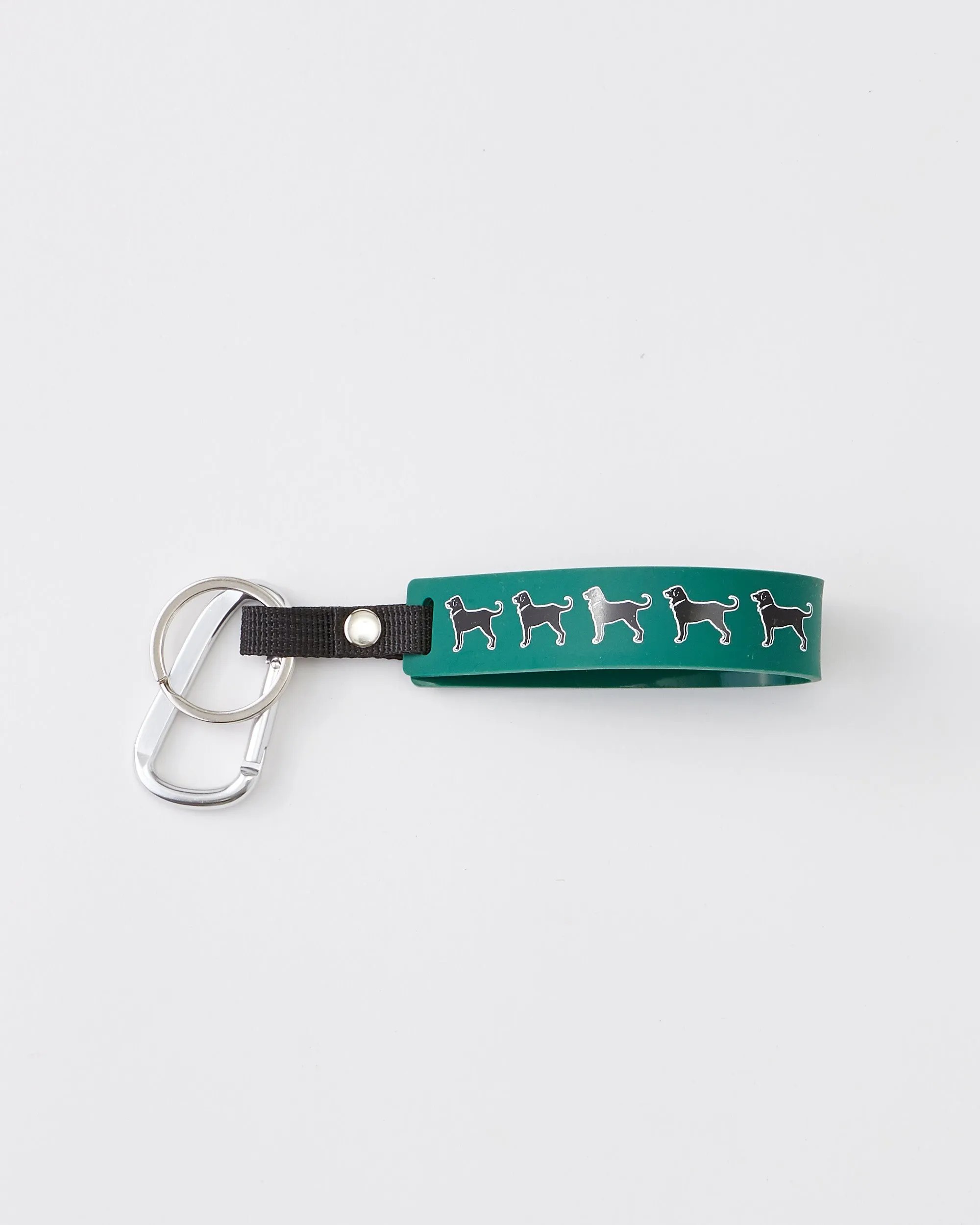 Black Dog Silicone Key Chain