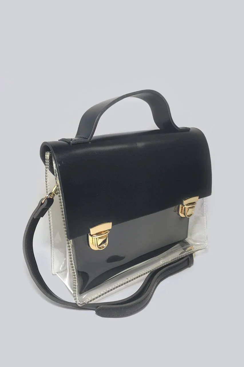 Black Transparent Mini Satchel