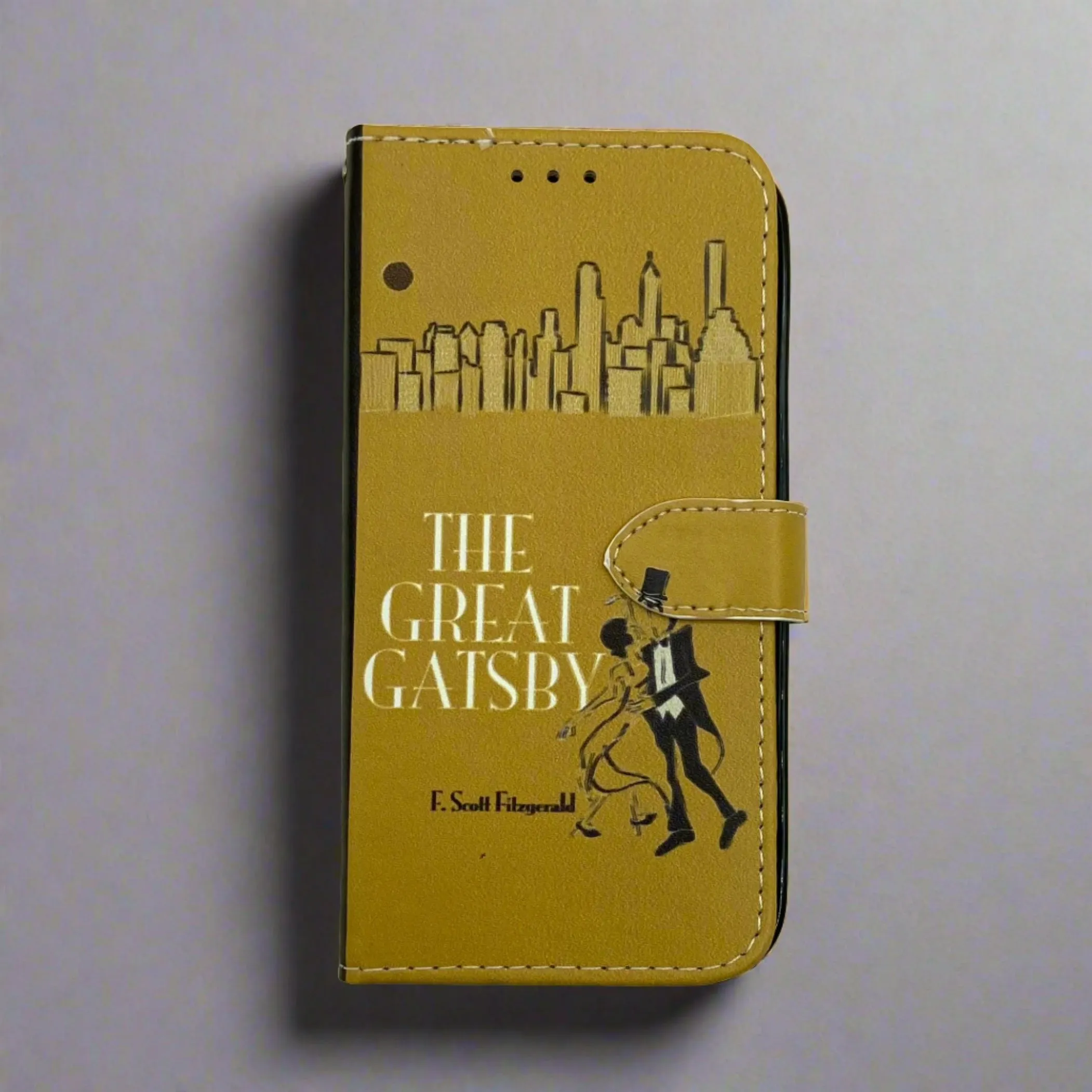 Book Phone Case (The Great Gatsby, yellow)