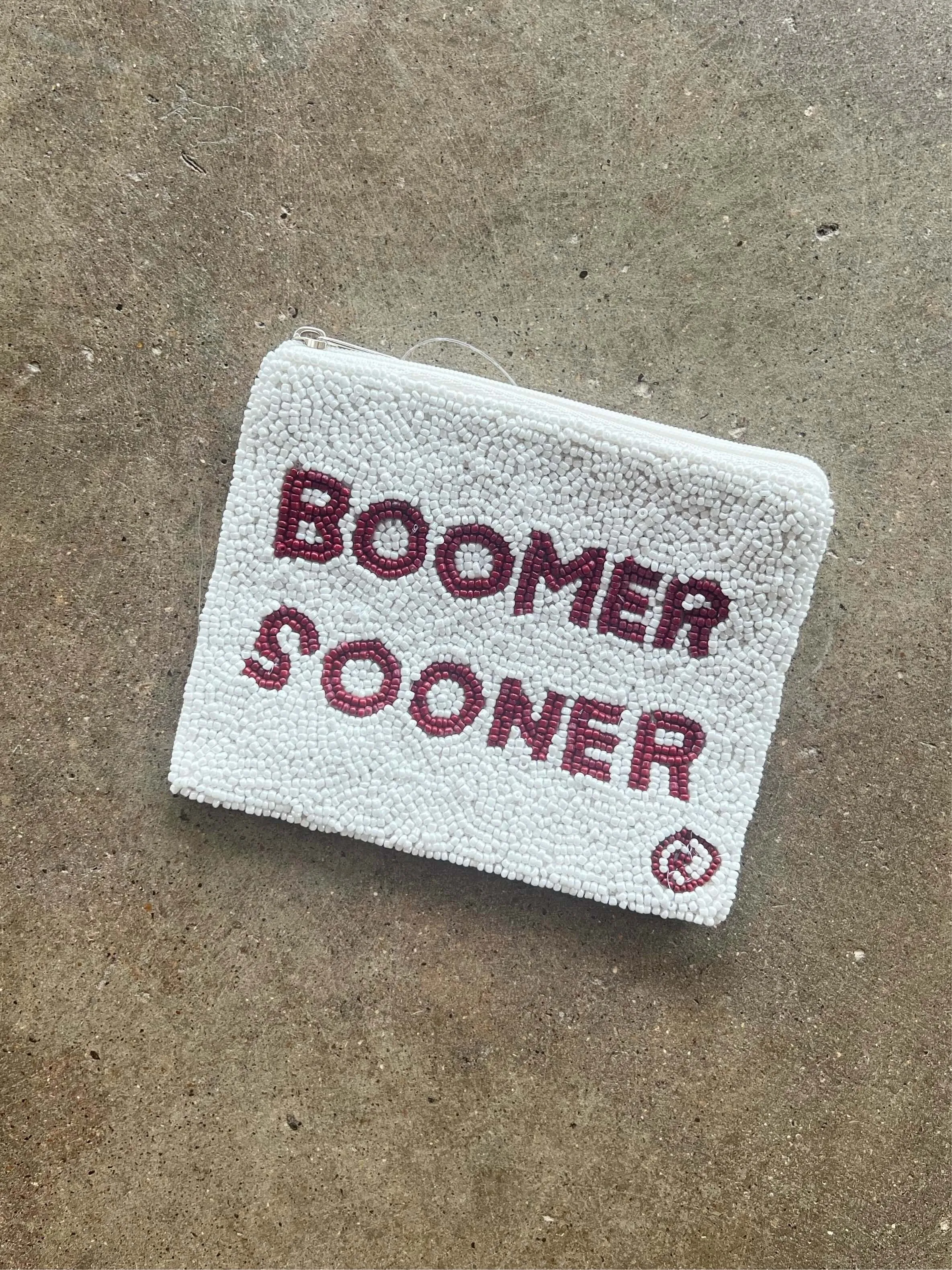 Boomer Sooner Beaded Pouch