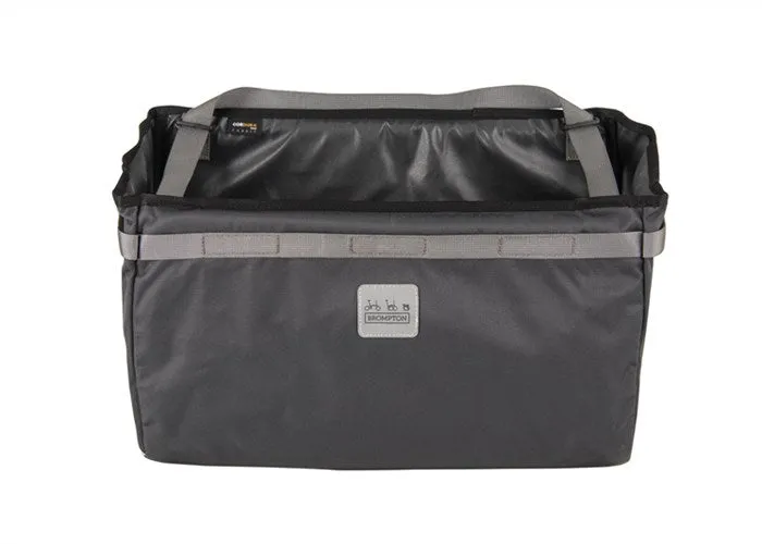 Borough Basket Bag L, Dark Grey, with frame