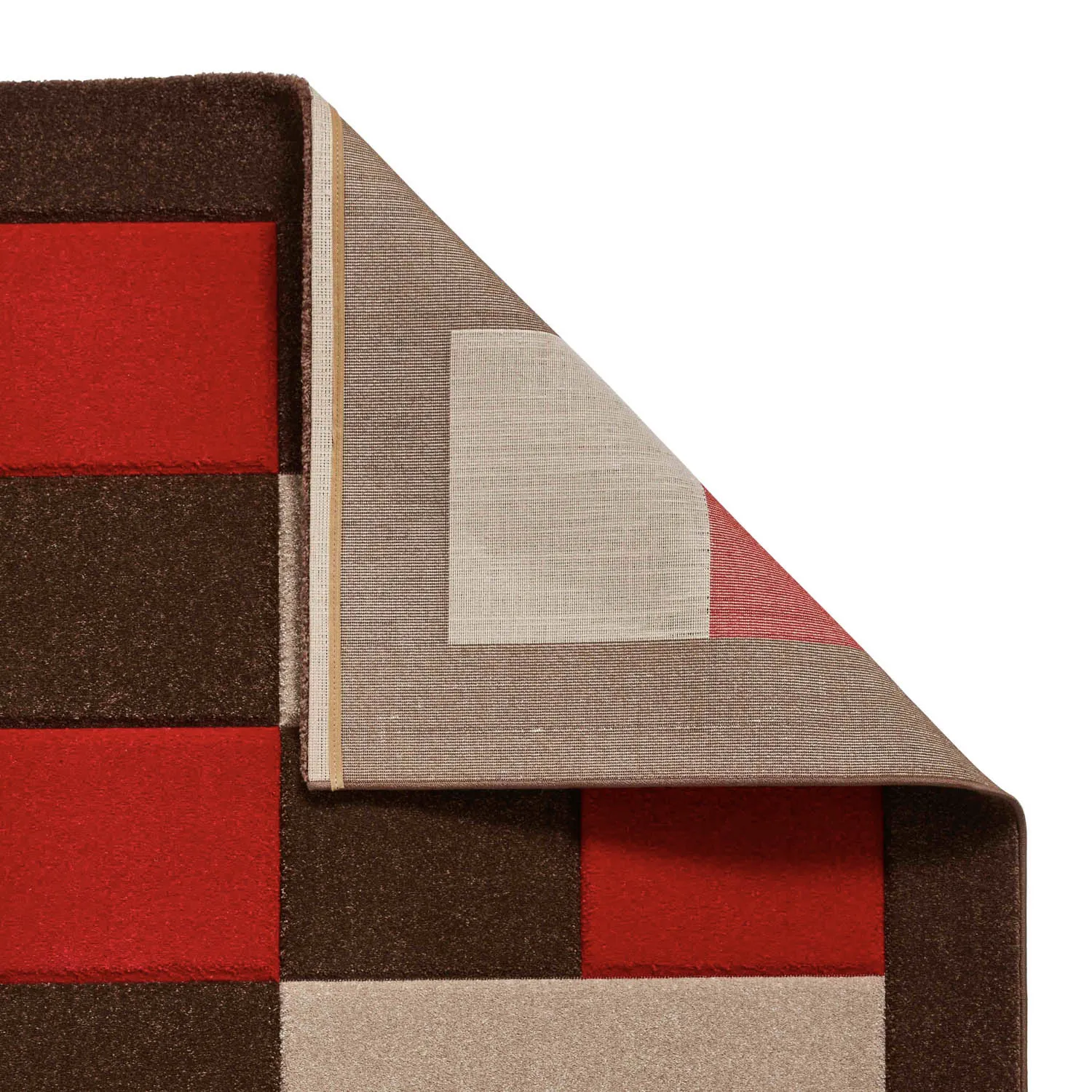 Brooklyn BRK04 Brown/Red Rug