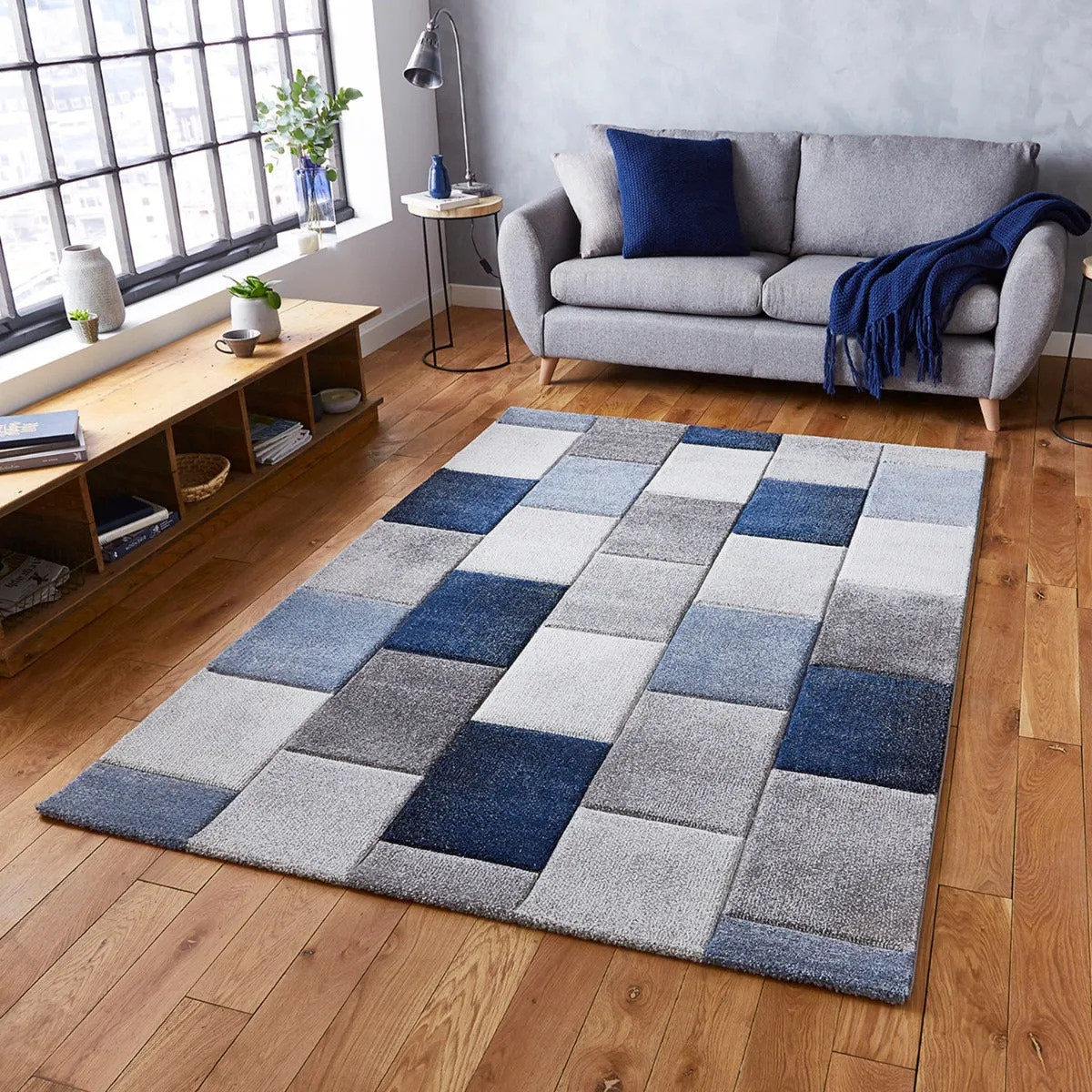 Brooklyn Grey Blue Rug