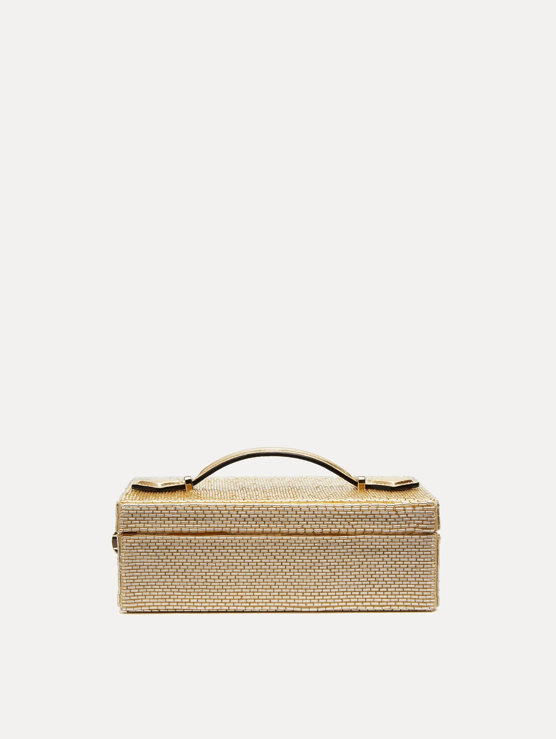 Bugle Bead Embroidered Alibi Minaudiere