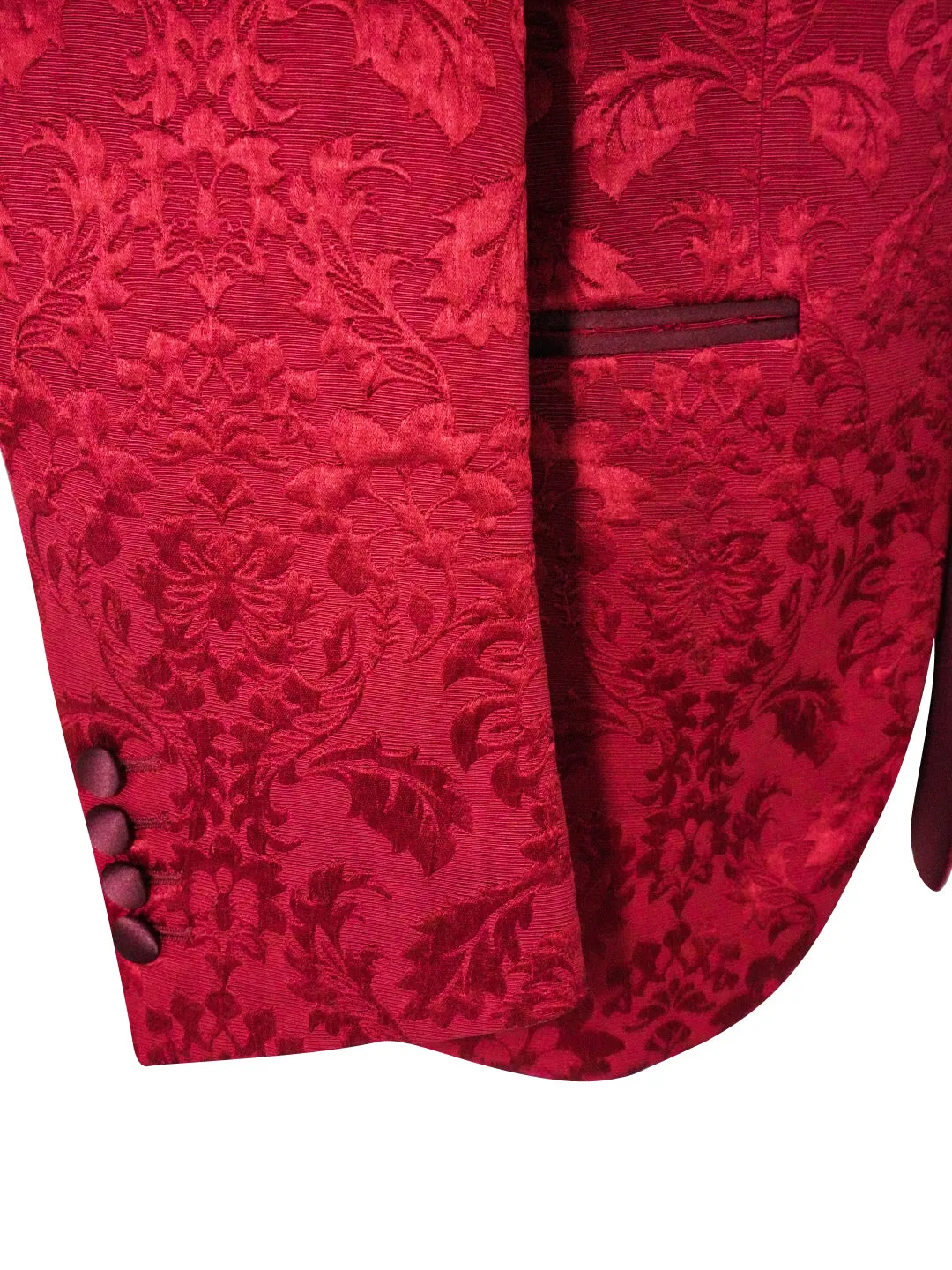 Burgundy Fiore Jacket @ The Vault