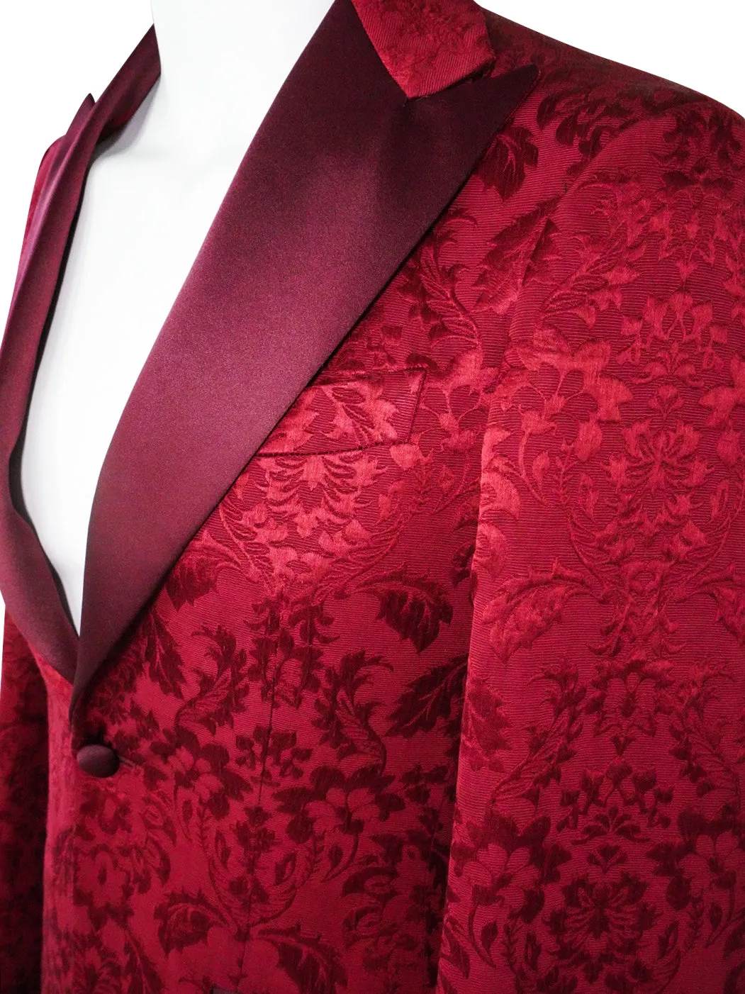 Burgundy Fiore Jacket @ The Vault