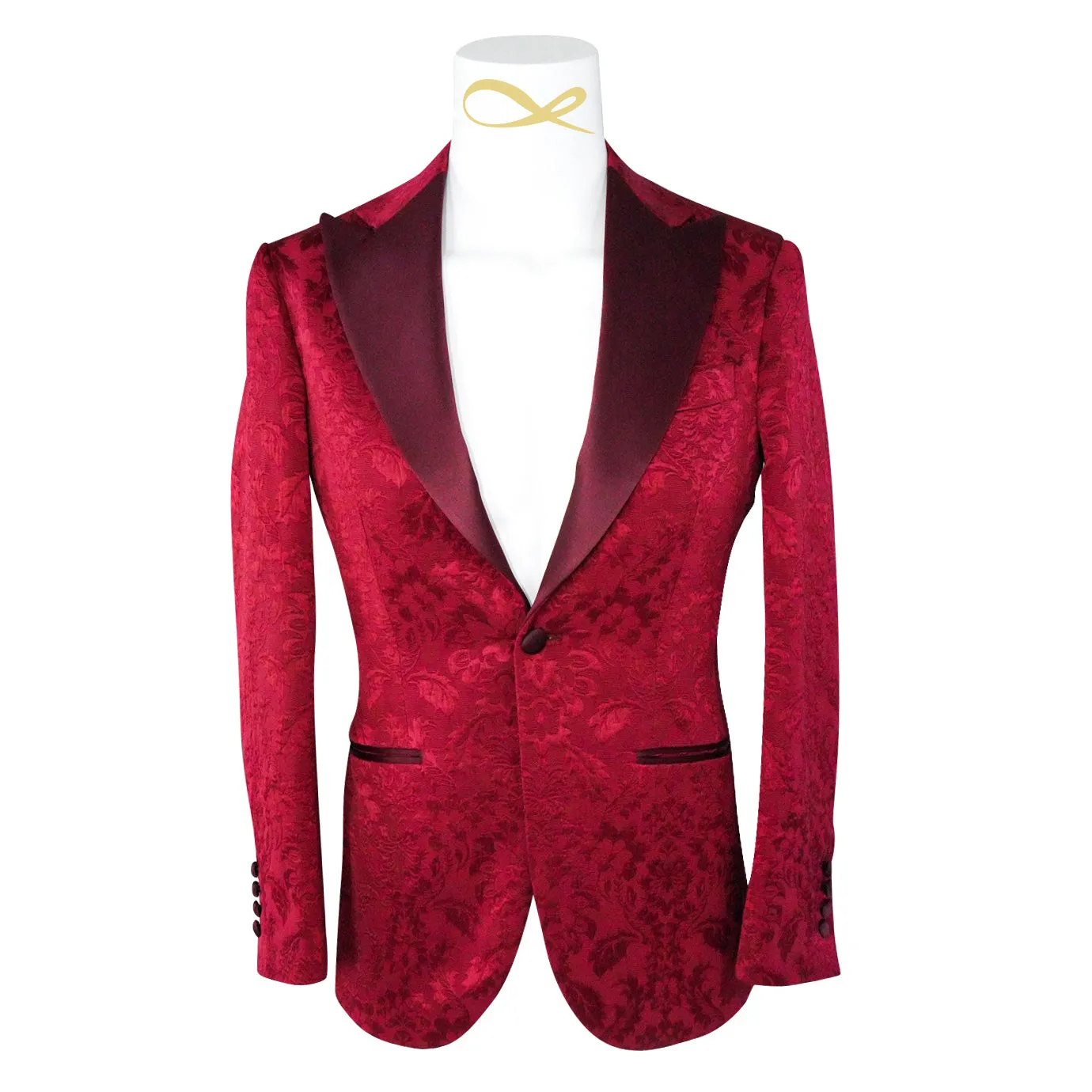 Burgundy Fiore Jacket @ The Vault