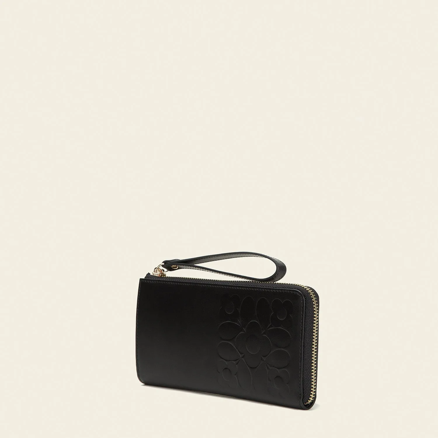 Carrie Long Zip Purse - Black