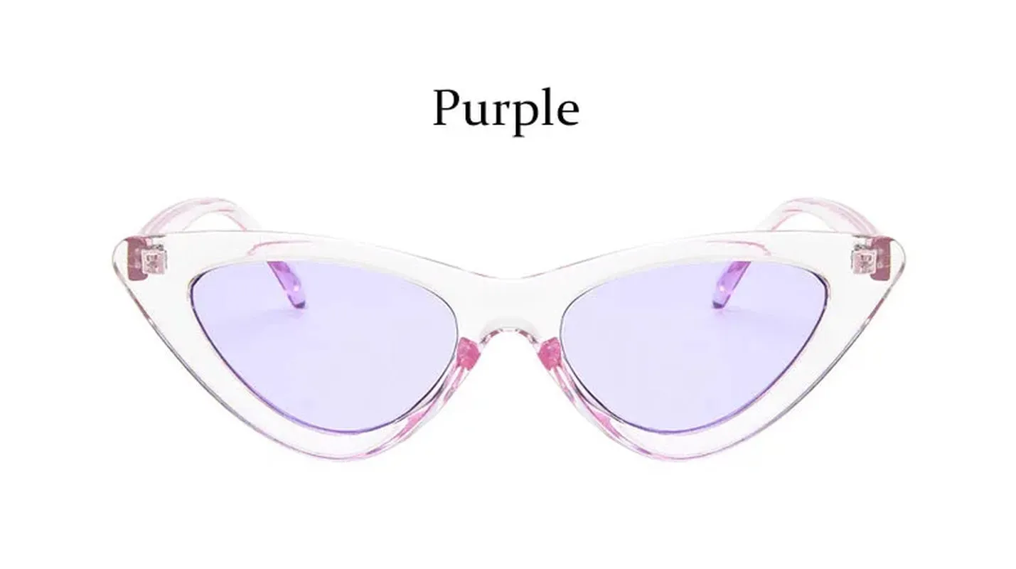 Cat Eye Fashion Sunglasses Women Vintage Small Leopard Triangle Sunglasses Retro Female Eyewear UV400 Brand Designer Retro