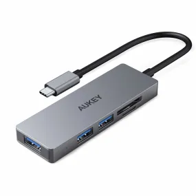 CB-C63 USB-C to 3-Port USB 3.0 Gen 1 Aluminum Hub with Card Reader