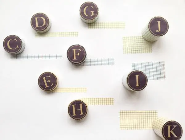 Classiky Grid Washi Tapes (18mm) - Indigo