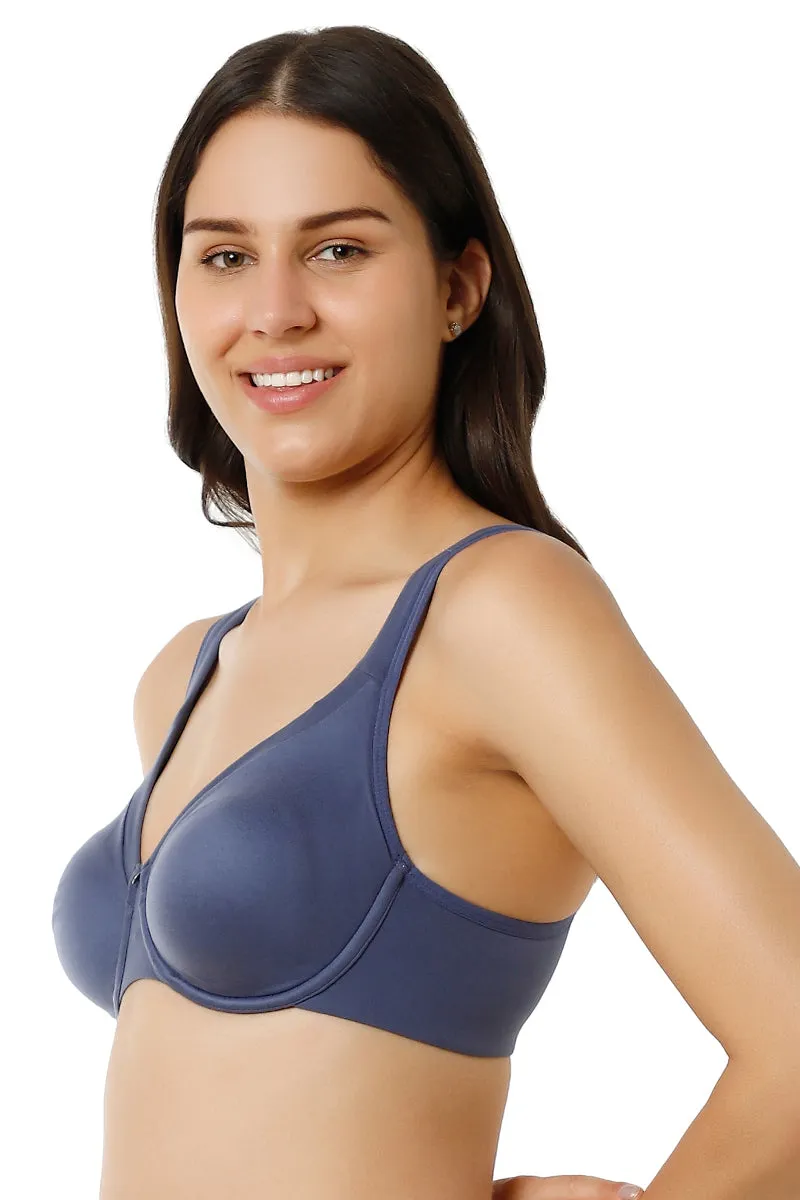 Contour Support Non-padded Wired Bra - Crown Blue