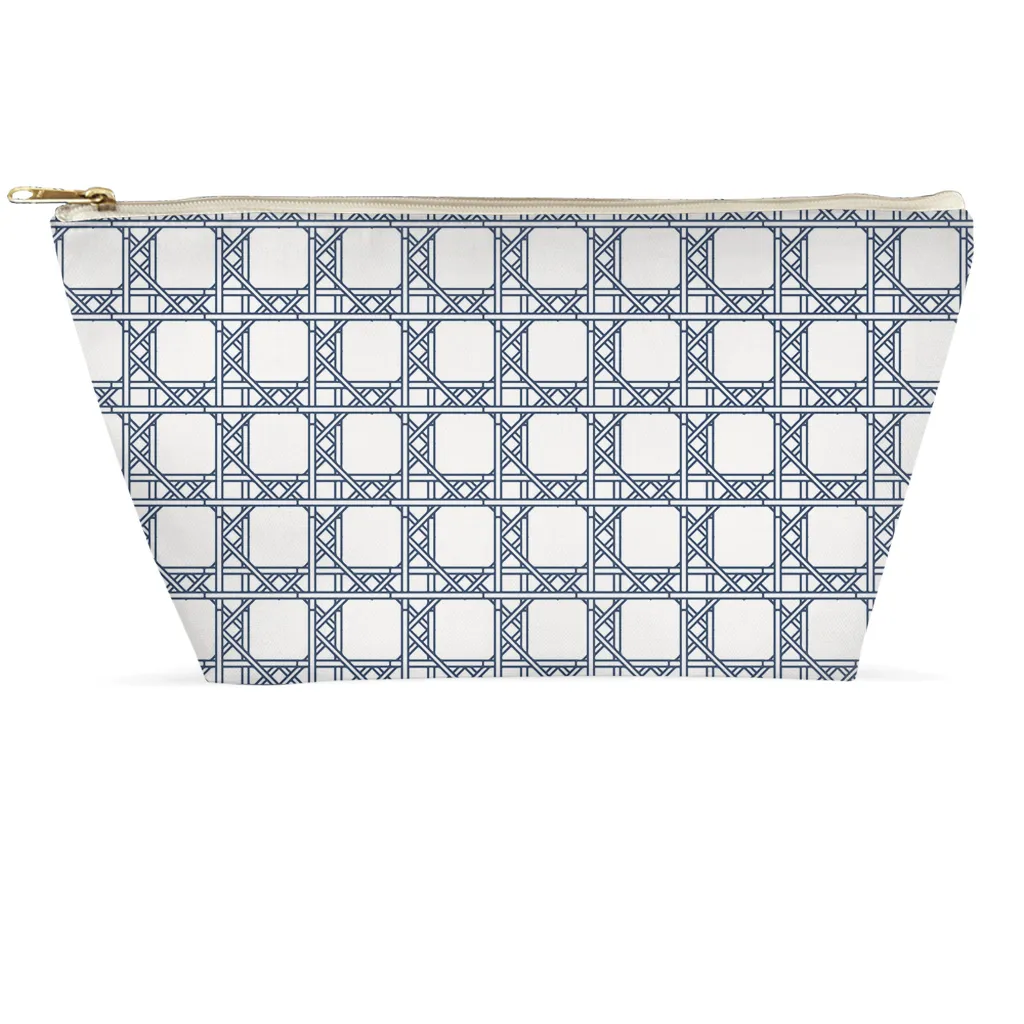 Cosmetic Bag - Chippendale Border Blue