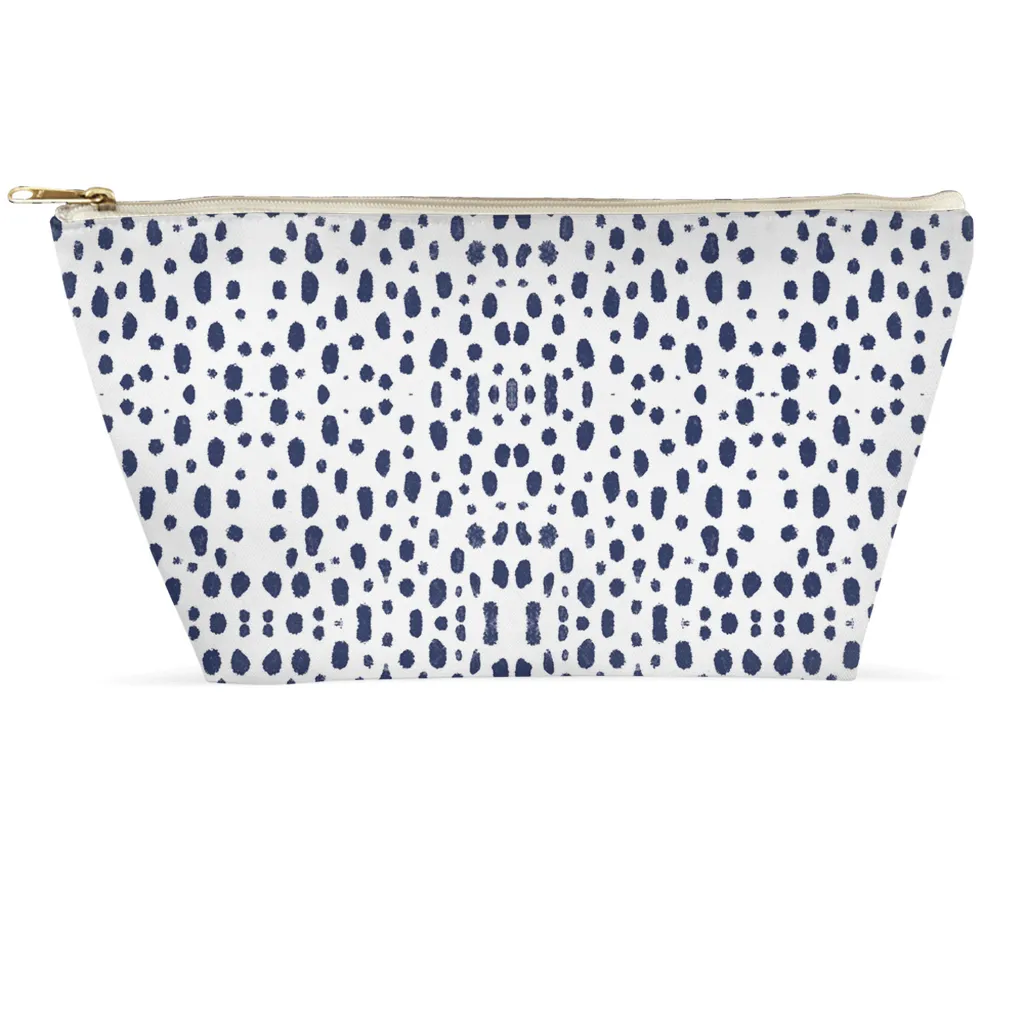 Cosmetic Bag - Spots on Spots Blue