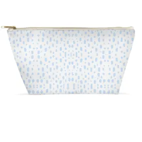 Cosmetic Bag - Spots on Spots Light Blue