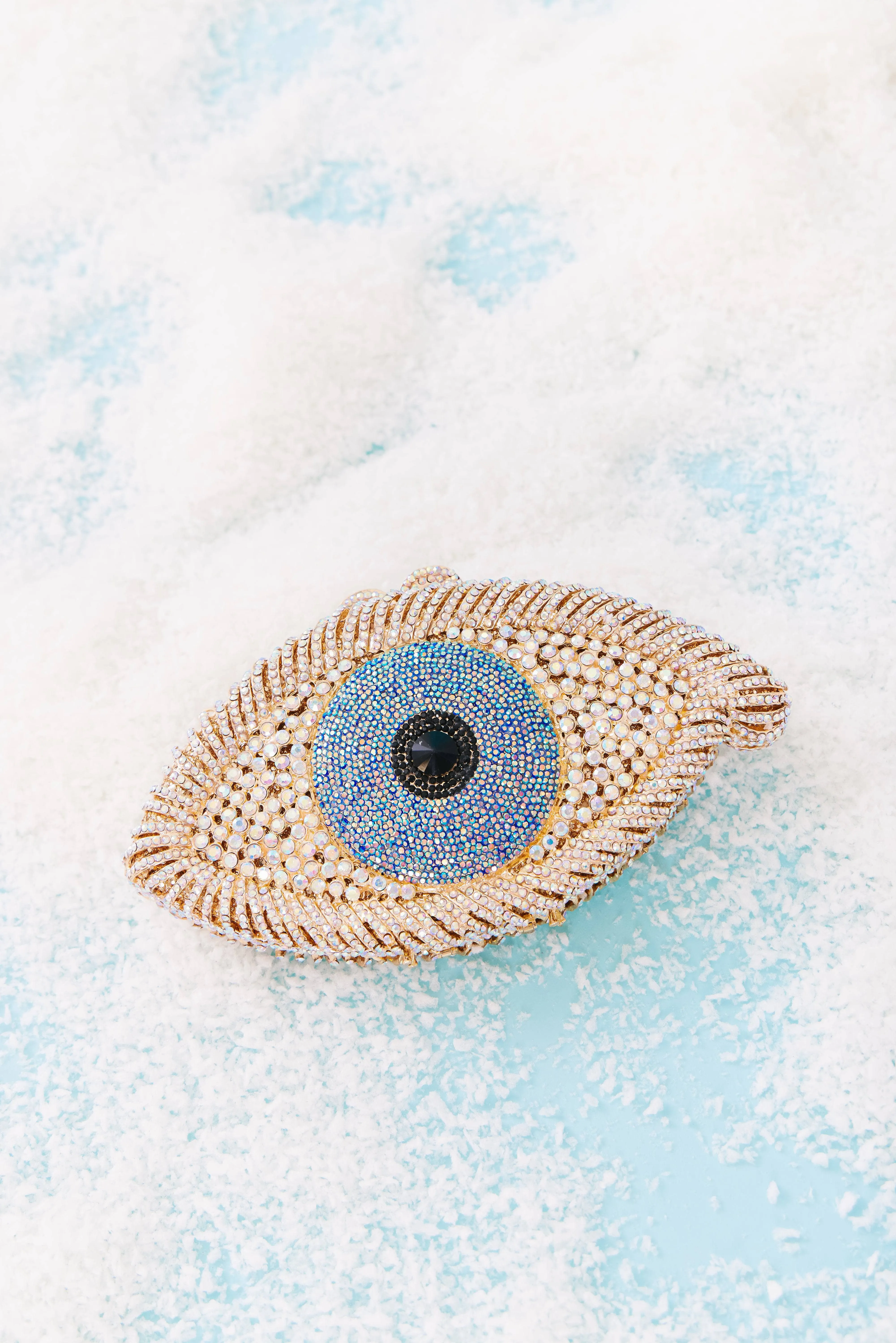 Crystal Evil Eye Clutch