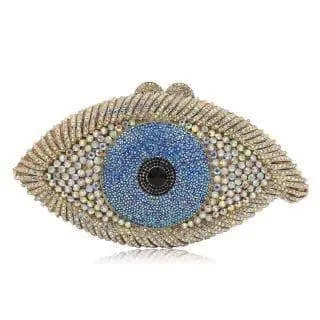 Crystal Evil Eye Clutch