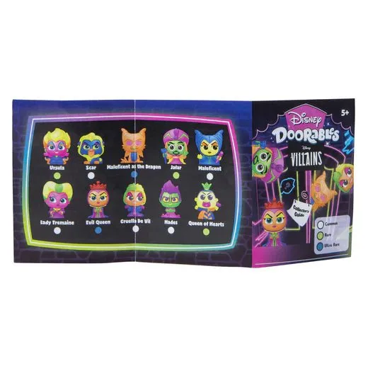 Disney Doorables Blacklight Series Villains - 1 MYSTERY BAG