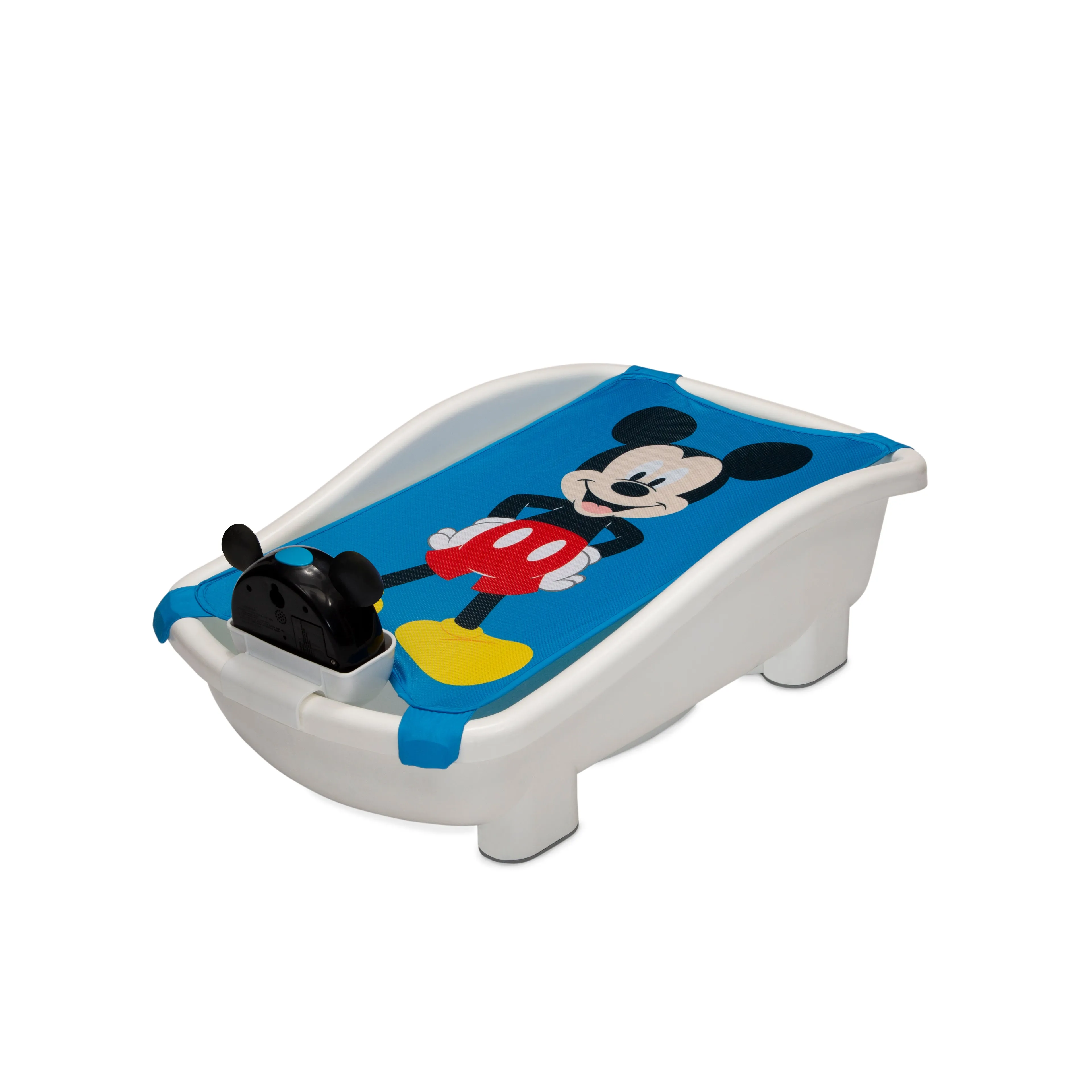 Disney Mickey Mouse My First Bubble Bath – 3-in-1 Newborn to Toddler Bathtub with Sling and Bubble Blower