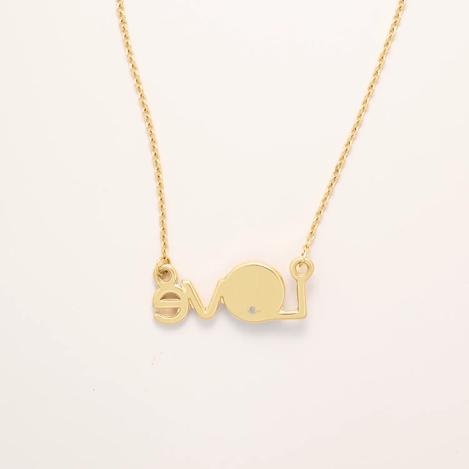 Earthglow Luna Love Necklace in Gold