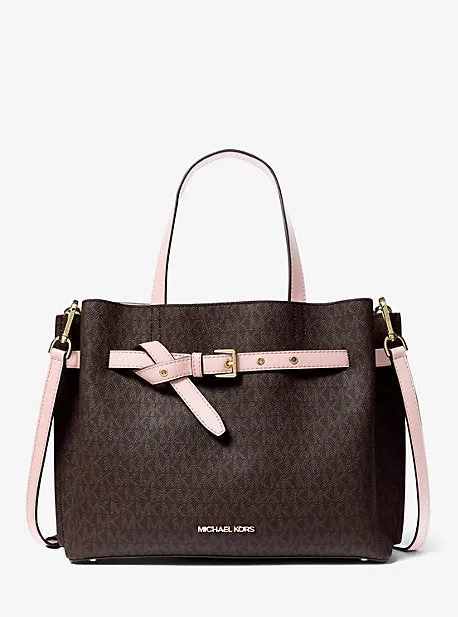 Emilia Large Logo Satchel