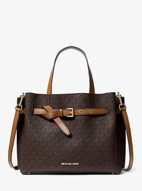 Emilia Large Logo Satchel