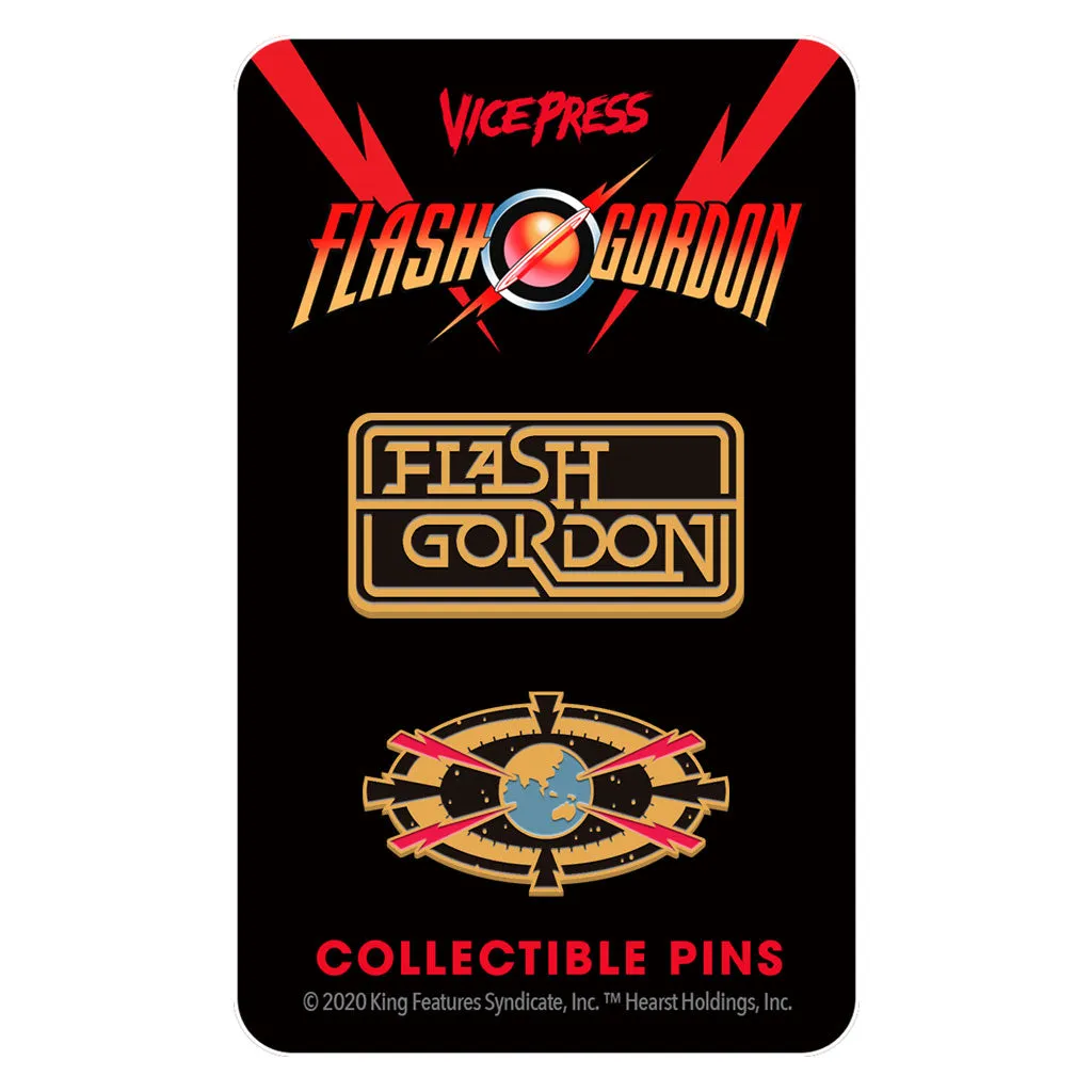 Flash Gordon "Target Earth" Enamel Pin Set