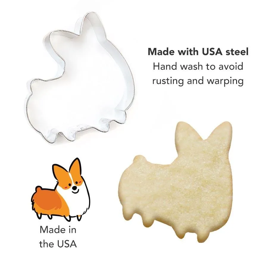 Front-Facing Corgi Cookie Cutter